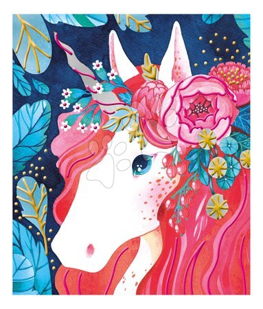 Kreslení a malování - Maxi kreatívna sada 3D maľovanie Jednorožce Pearlescent and 3D Painting Unicorns Atelier Janod - 3