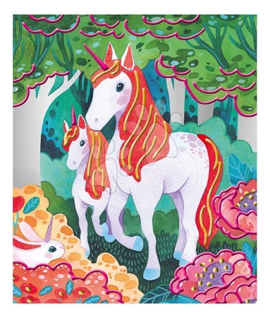 Kreslení a malování - Maxi kreatívna sada 3D maľovanie Jednorožce Pearlescent and 3D Painting Unicorns Atelier Janod - 4