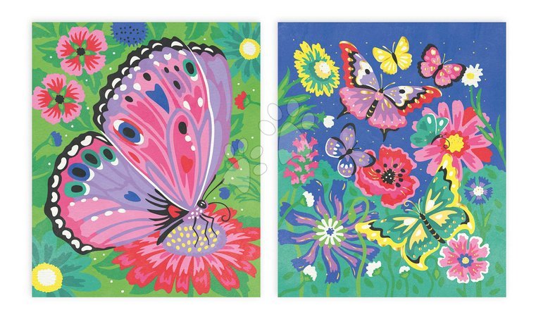 Рисуване и боядисване - Maxi креативен комплект Рисуване по номера - Пеперуди Painting by Numbers Atelier Janod - 4