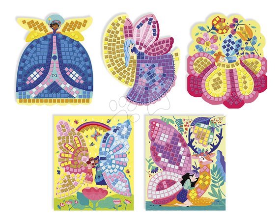 Trabalhos manuais e criação - Maxi conjunto criativo Mosaico Fadas Mosaicos Fadas Atelier Janod - 6