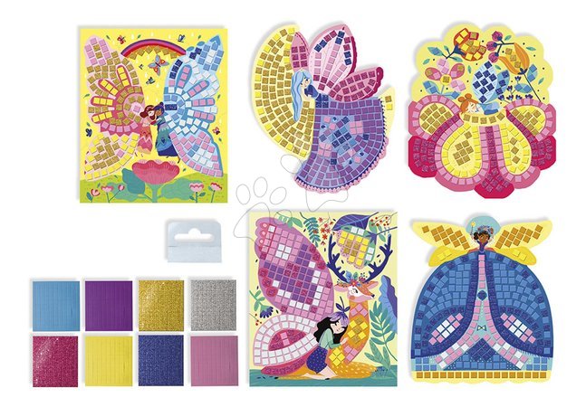 Trabalhos manuais e criação - Maxi conjunto criativo Mosaico Fadas Mosaicos Fadas Atelier Janod - 16