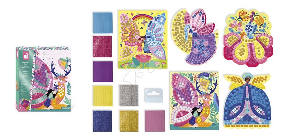 Trabalhos manuais e criação - Maxi conjunto criativo Mosaico Fadas Mosaicos Fadas Atelier Janod - 17