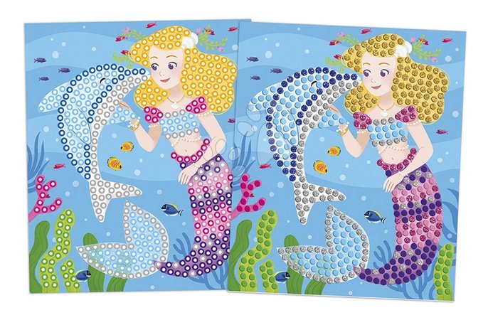 Ръчни работи и творчество | Страница 3 - Maxi kreatívna sada Mozaika Delfíny a Morské panny Mosaics Dolphins and Mermaids Atelier Janod_1