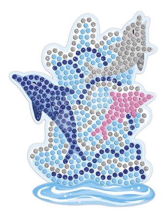 Trabalhos manuais e criação - Maxi conjunto criativo Mosaico Golfinhos e Sereias Mosaics Dolphins and Mermaids Atelier Janod - 2