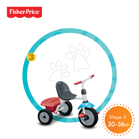 Tříkolky od 10 měsíců - Tříkolka Fisher-Price Jolly smarTrike - 1