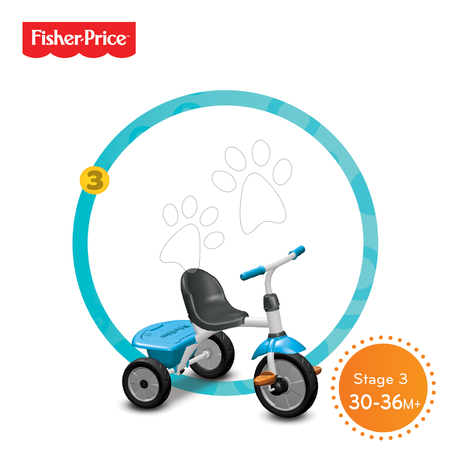 Tříkolky od 10 měsíců - Tříkolka Fisher-Price Jolly smarTrike - 3