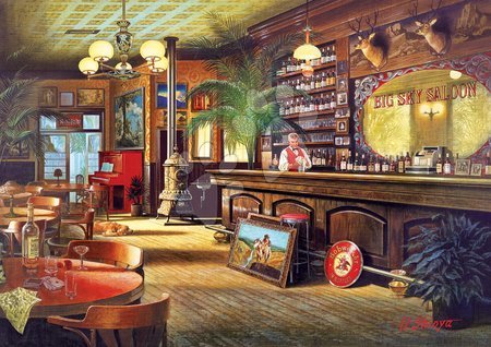 Puzzle 4000 – 8000 dílků - Puzzle Genuine Big Sky Saloon Educa - 1