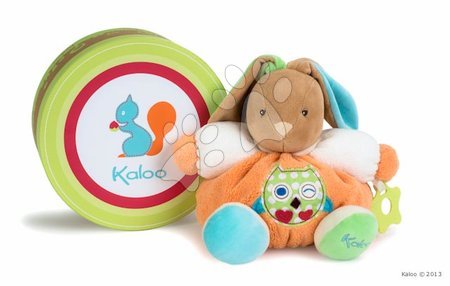 Plüssjátékok - Plüss nyuszi csörgővel és rágókával Colors-Chubby Rabbit Owl Kaloo_1