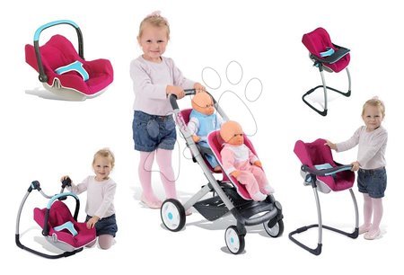 Wózki dla lalek w zestawie - Zestaw wózek na dwie lalki Maxi Cosi & Quinny Twin Smoby - 14