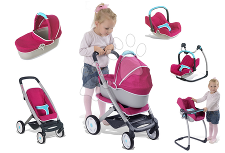Kočárky od 18 měsíců - Set kočárek pro panenku Maxi Cosi & Quinny 3v1 Smoby - 4