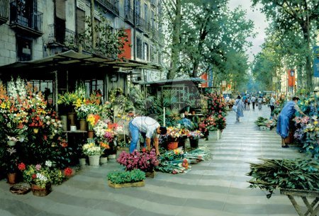 Puzzle 4000 – 8000 dílků - Puzzle Genuine Las Ramblas Educa - 1