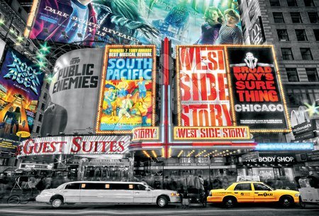 Puzzle 4000 – 8000 dílků - Puzzle Genuine New York Theatre Signs Educa - 1