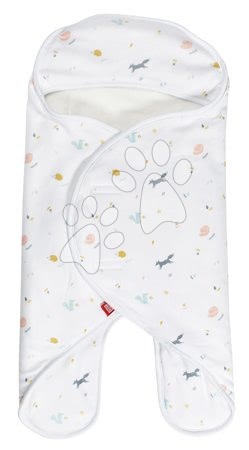 Dojčenské oblečenie - Zavinovačka Babynomade® Coral Fleece Happy fox Red Castle