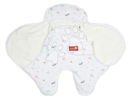 Dojčenské oblečenie - Zavinovačka Babynomade® Coral Fleece Happy fox Red Castle_1