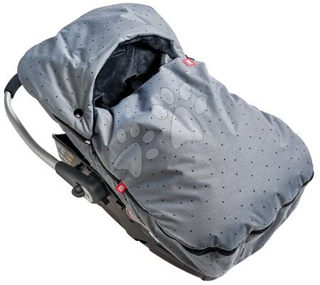 Dojčenské oblečenie - Fusak do autosedačky Red Castle extra teplý pohodlný vzdušný vodeodolný šedý bodkovaný 0-12 mesiacov