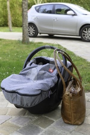 Dojčenské oblečenie - Fusak do autosedačky Red Castle extra teplý pohodlný vzdušný vodeodolný šedý bodkovaný 0-12 mesiacov_1
