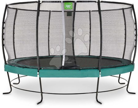 Trampoline mit Sicherheitsnetz - EXIT Lotus Premium Trampolin ø427cm - grün