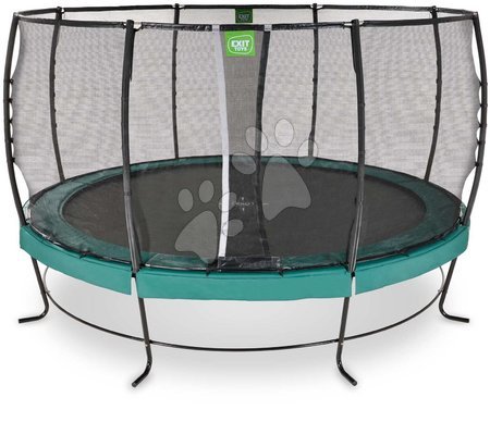 Trampoline mit Sicherheitsnetz - EXIT Lotus Premium Trampolin ø427cm - grün_1