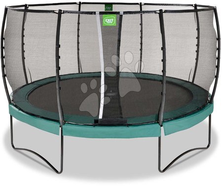 Trampoline mit Sicherheitsnetz - EXIT Allure Premium Trampolin ø427cm - grün_1