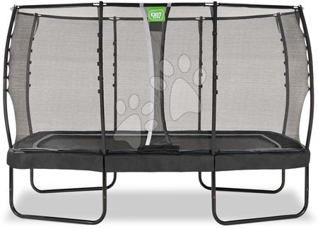 Trampoline mit Sicherheitsnetz - EXIT Allure Premium Trampolin 214x366cm - schwarz