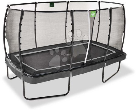 Trampoline mit Sicherheitsnetz - EXIT Allure Premium Trampolin 244x427cm - schwarz_1