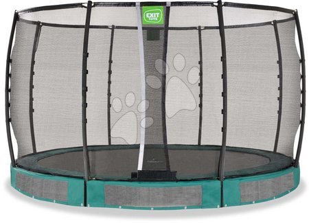 In Ground Trampolines  - EXIT Allure Premium ground trampoline ø366cm - green