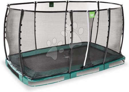Trampolines - EXIT Allure Premium ground trampoline 214x366cm - green_1