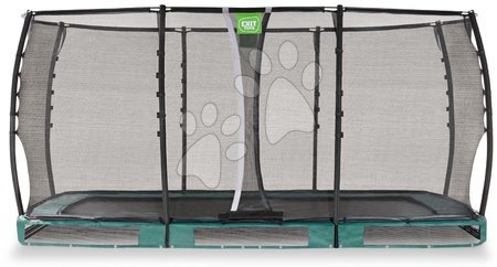 Trampolines - EXIT Allure Premium ground trampoline 244x427cm - green