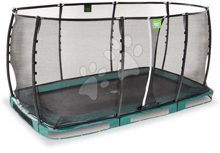 Trampolines - EXIT Allure Premium ground trampoline 244x427cm - green_1