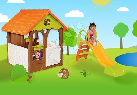 Domečky se skluzavkou - Set domeček Máša a medvěd Smoby - 12