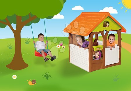 Domečky s houpačkou - Set domeček Máša a medvěd Smoby - 3