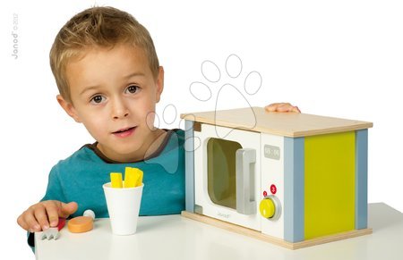 Dřevěné kuchyňky - Dřevěná mikrovlnka Picnik Microwave Janod - 1
