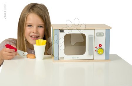 Dřevěné kuchyňky - Dřevěná mikrovlnka Picnik Microwave Janod - 2