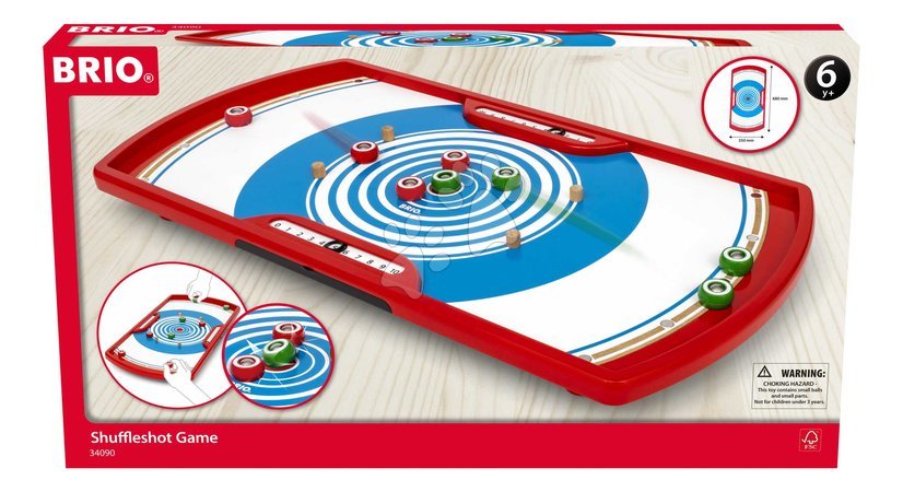Ab 3 bis 6 Jahren - Drevená hra Curling Shuffleshot BRIO_1