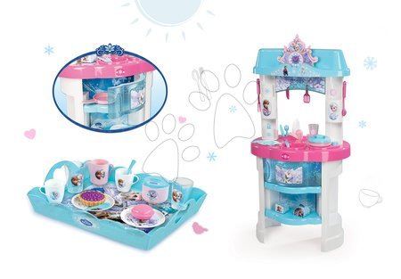 Kuchyňky pro děti sety - Set kuchyňka Frozen Smoby - 19