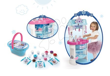 Kuchyňky pro děti sety - Set kuchyňka Frozen Smoby - 15