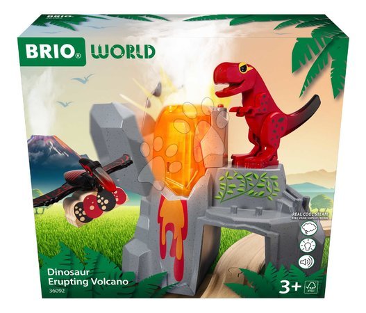 Holzeisenbahnen BRIO - Sopka s efektom dymiacej lávy Dinosaur Erupting Volcano BRIO - 3