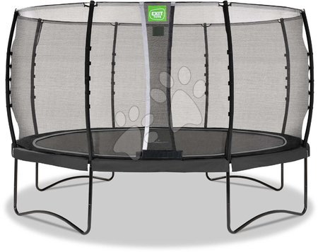 Trampoline mit Sicherheitsnetz - EXIT Allure Classic Trampolin ø427cm - schwarz