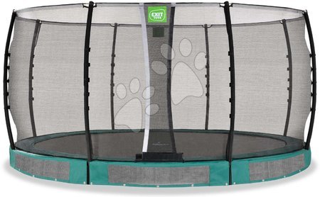 In Ground Trampolines  - EXIT Allure Classic inground trampoline ø427cm - green