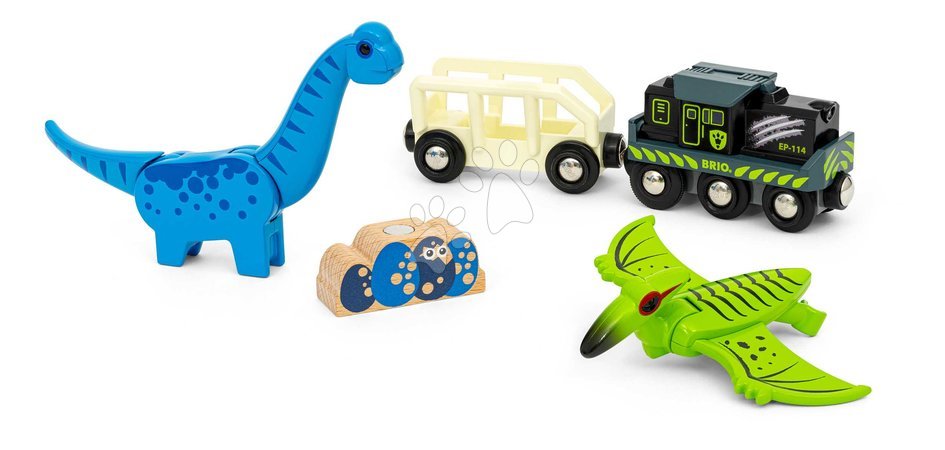 Holzeisenbahnen BRIO | Seite 2 - Vláčik elektronický s nákladným vozňom Dinosaur Battery Train BRIO