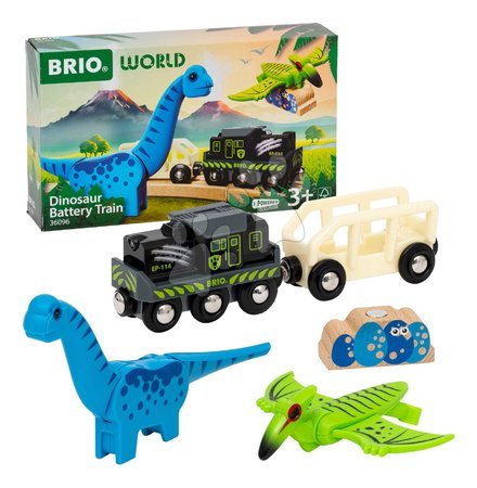 Holzeisenbahnen BRIO | Seite 2 - Vláčik elektronický s nákladným vozňom Dinosaur Battery Train BRIO_1