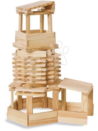 Fa építőjátékok - Fa építőkockák Wooden Construction Kit Eichhorn_1