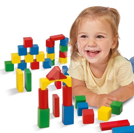 Fa gyerekjátékok - Fakockák Wooden Toy Blocks Eichhorn_1