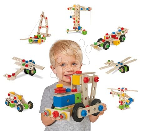 Otroške lesene zlaganke - Leseni set Wooden Toy Assortment 3in1 Eichhorn_1