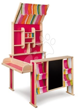 Boutiques en bois pour enfants - Magasin en bois de pin avec marquise Shop Market Eichhorn, - 2