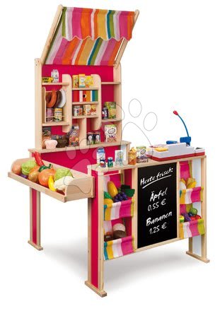 Boutiques en bois pour enfants - Magasin en bois de pin avec marquise Shop Market Eichhorn, - 3