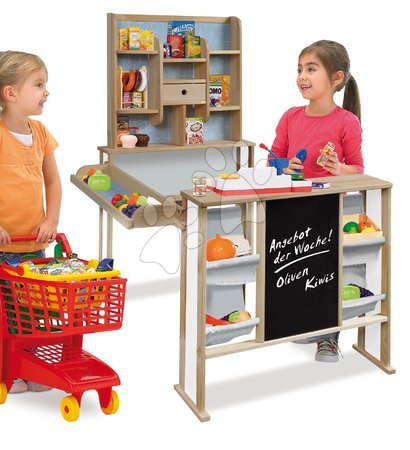 Fa játék szupermarket - Fa bolt Shop Eichhorn - 2