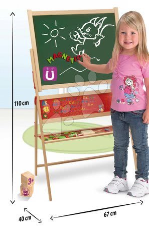 Školní tabule - Dřevěná magnetická tabule Magnetic Board XL Eichhorn - 2