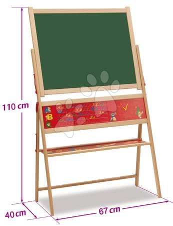 Školní tabule - Dřevěná magnetická tabule Magnetic Board XL Eichhorn - 5