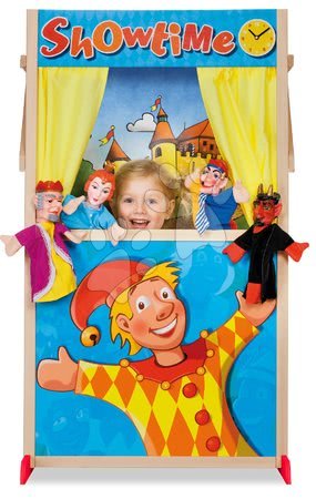 Dřevěné hračky - Dřevěné loutkové divadlo Puppet Theatre Eichhorn - 1